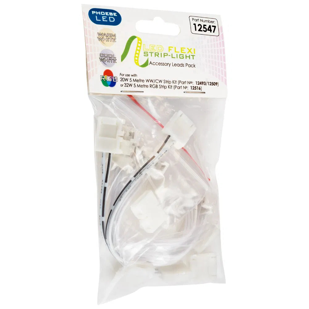 Pheobe Self-Adhesive Plug-in LED Flexible Strip Kit IP65 RGB (5m)