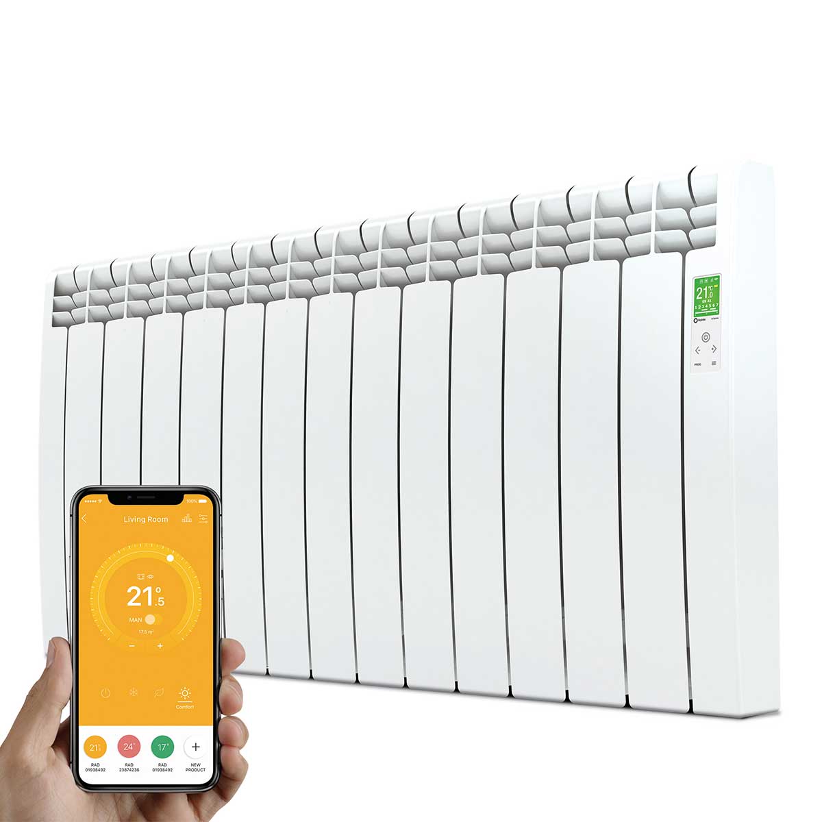 Rointe D Series Electric Oil-Filled Energy-Saving Smart Wifi Radiators White