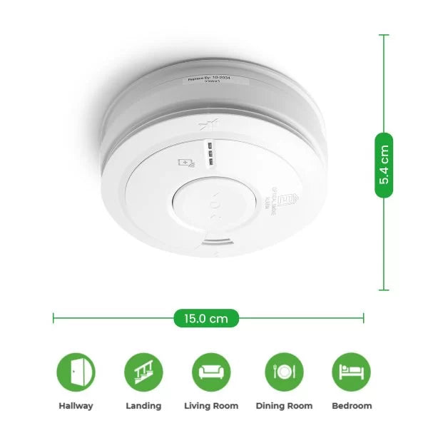 Aico 140e, 3000 & 600 series, Smoke, Heat & CO Alarms. Mains & Wireless