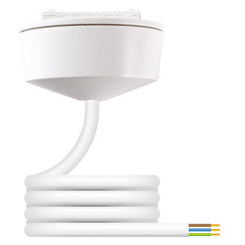 Hager Klik PCR2000/3.0 6A 3 Pin Pre Wired Plug In Ceiling Rose with 3m Cable