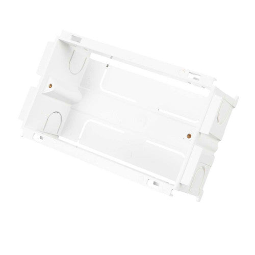 MK VP122WHI Prestige 3D 2 Gang 45mm Outlet Box