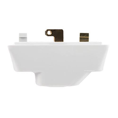 Hager P22 Klik 6A 3 Pin Plug White