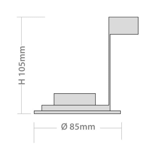 Red Arrow Hoop Plus 230V IP65 Fixed GU10 Die-Cast Downlights