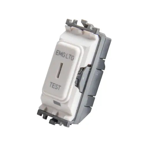 MK K4917ELWHI Grid Plus 20A 1 Way Emergency Lighting Key Switch Module