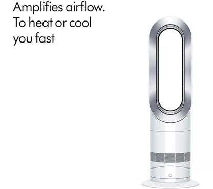 Dyson Hot+Cool™ Jet Focus AM09 fan heater in white/nickel