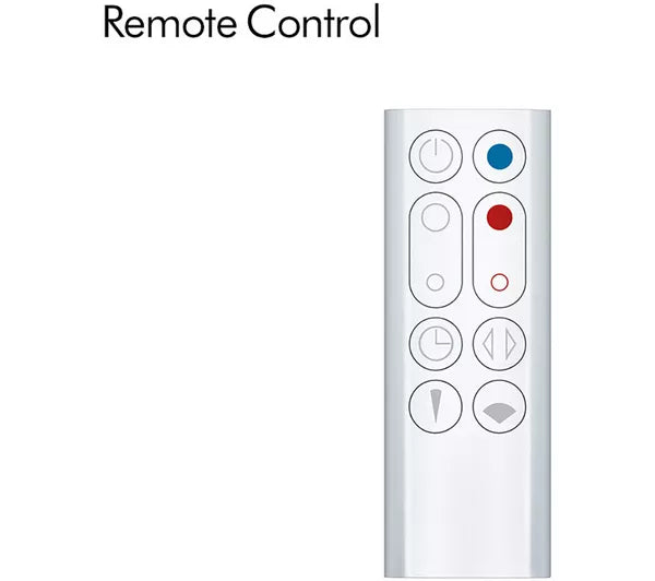 Dyson Hot+Cool™ Jet Focus AM09 fan heater in white/nickel