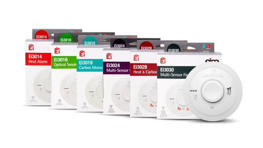 Aico 140e, 3000 & 600 series, Smoke, Heat & CO Alarms. Mains & Wireless