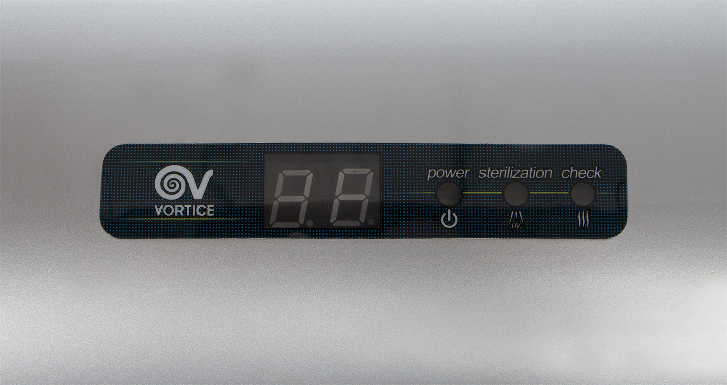 Vortice 70908 Vort Super Dry UV B Silver Airblade Hand Dryer