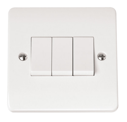 Click Mode Premium White Round Edge Switches, Sockets & Accessories