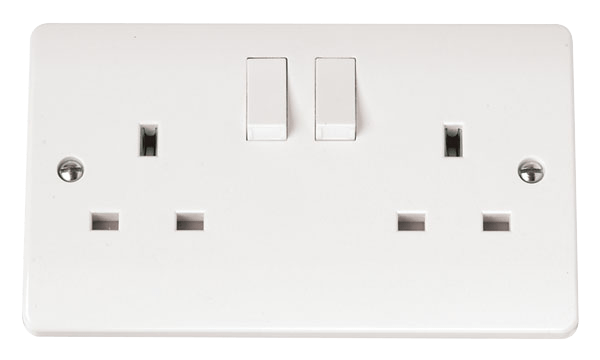 Click Mode Premium White Round Edge Switches, Sockets & Accessories