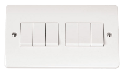 Click Mode Premium White Round Edge Switches, Sockets & Accessories