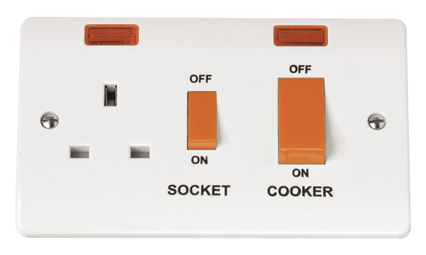 Click Mode Premium White Round Edge Switches, Sockets & Accessories