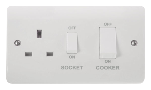 Click Mode Premium White Round Edge Switches, Sockets & Accessories