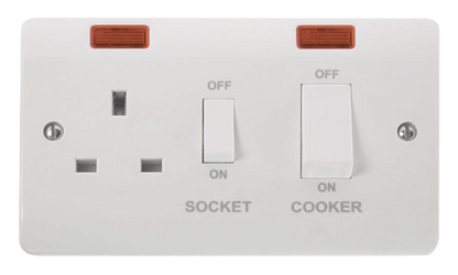 Click Mode Premium White Round Edge Switches, Sockets & Accessories