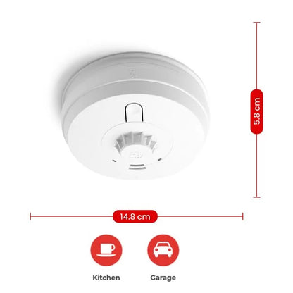 Aico Ei144e Mains powered Heat Alarm with 9V Alkaline battery back-up