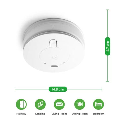 Aico Ei146e Mains Powered Optical Smoke Alarm with 9V Battery Back-up