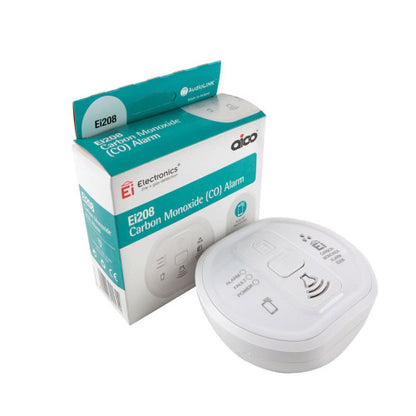 Aico Ei208 Battery Carbon Monoxide (CO) Alarm 10yr Lithium