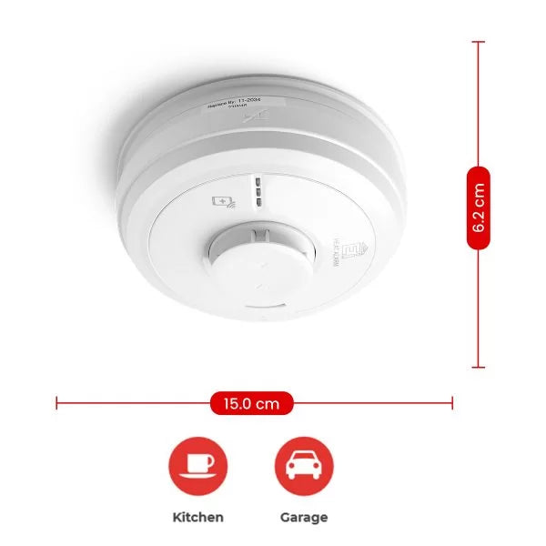 Aico Ei3014 Mains Powered Heat Alarm with 10yr Lithium Battery Back-Up