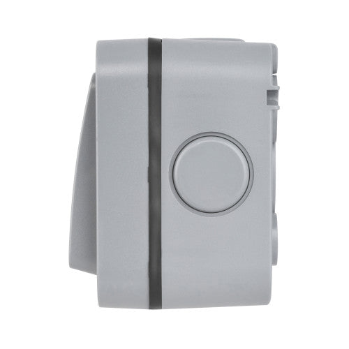 ELEX WP1GSW IP66 Outdoor 1 Gang Single 20A Wall Switch with Power Indicator