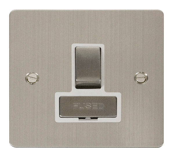 Click Define Stainless Steel Flat Plate Switches Sockets USB Ingot White