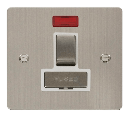 Click Define Stainless Steel Flat Plate Switches Sockets USB Ingot White