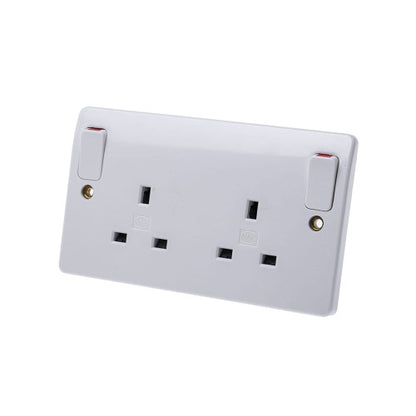 MK Logic Plus Complete Range, Sockets, Switches, Spurs, Euro Plates, White Moulded