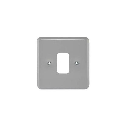 MK Grid Plus Complete Range, Plates, Modules, Yokes, Back Boxes, White, Metal Clad