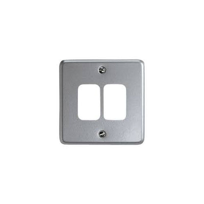 MK Grid Plus Complete Range, Plates, Modules, Yokes, Back Boxes, White, Metal Clad