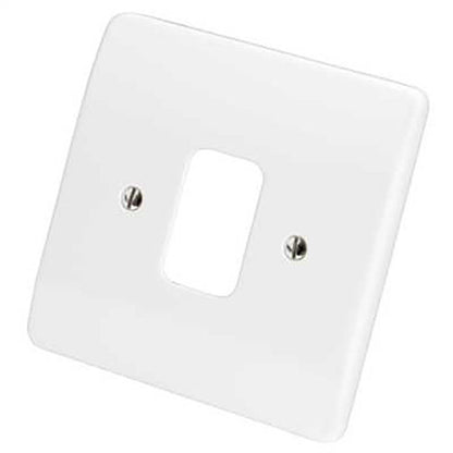 MK Grid Plus Complete Range, Plates, Modules, Yokes, Back Boxes, White, Metal Clad