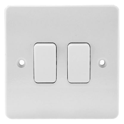 MK Logic Plus Complete Range, Sockets, Switches, Spurs, Euro Plates, White Moulded