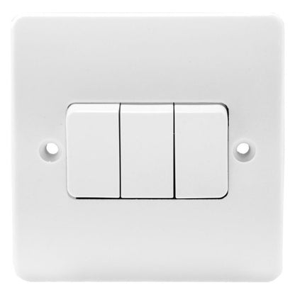 MK Logic Plus Complete Range, Sockets, Switches, Spurs, Euro Plates, White Moulded