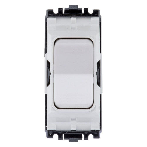 MK Grid Plus Complete Range, Plates, Modules, Yokes, Back Boxes, White, Metal Clad