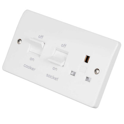 MK Logic Plus Complete Range, Sockets, Switches, Spurs, Euro Plates, White Moulded