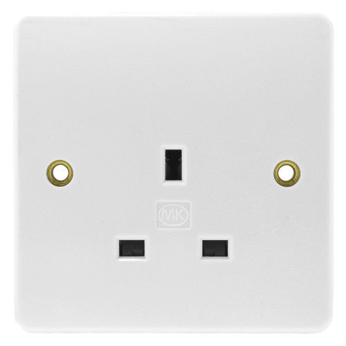 MK Logic Plus Complete Range, Sockets, Switches, Spurs, Euro Plates, White Moulded