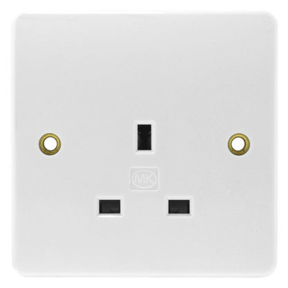 MK Logic Plus Complete Range, Sockets, Switches, Spurs, Euro Plates, White Moulded