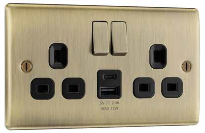 BG Nexus Decorative Antique Brass Wiring Accessories