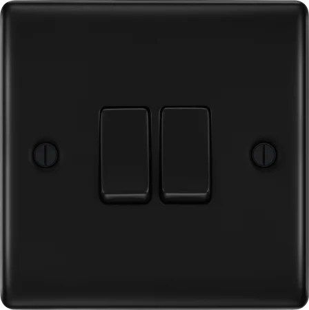 BG Nexus Decorative Matt Black Wiring Accessories Complete Range
