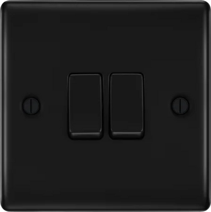 BG Nexus Decorative Matt Black Wiring Accessories Complete Range