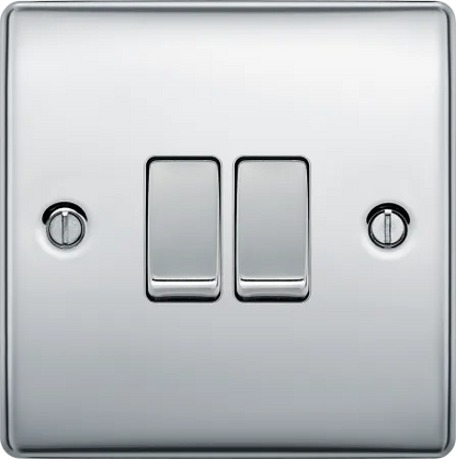 BG Nexus Decorative Polished Chrome Accessories Complete Range White Inserts