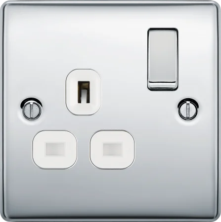 BG Nexus Decorative Polished Chrome Accessories Complete Range White Inserts