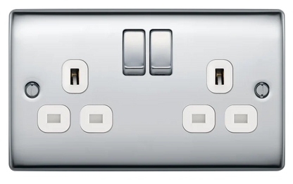BG Nexus Decorative Polished Chrome Accessories Complete Range White Inserts