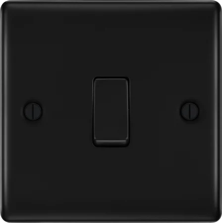 BG Nexus Decorative Matt Black Wiring Accessories Complete Range