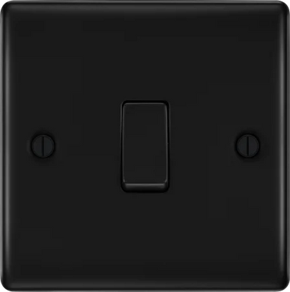 BG Nexus Decorative Matt Black Wiring Accessories Complete Range
