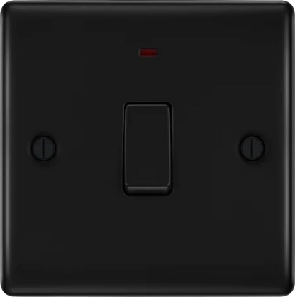 BG Nexus Decorative Matt Black Wiring Accessories Complete Range