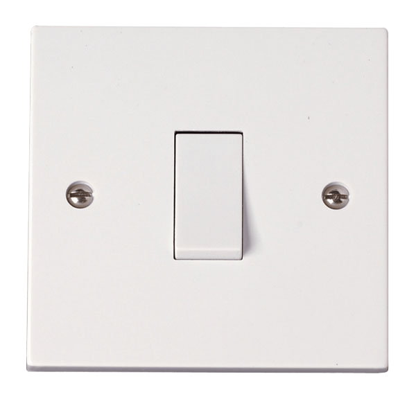 Click Polar Premium White Square Edge Switches, Sockets & Accessories