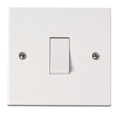 Click Polar Premium White Square Edge Switches, Sockets & Accessories