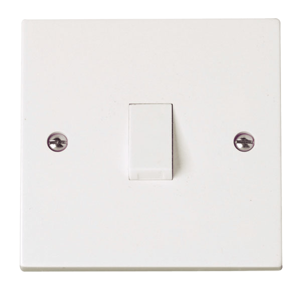 Click Polar Premium White Square Edge Switches, Sockets & Accessories