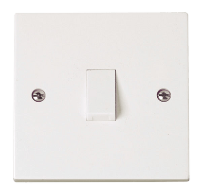 Click Polar Premium White Square Edge Switches, Sockets & Accessories