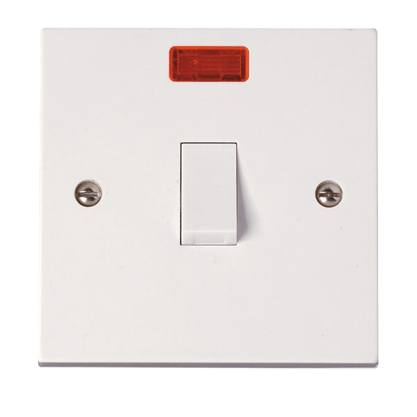 Click Polar Premium White Square Edge Switches, Sockets & Accessories