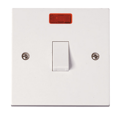 Click Polar Premium White Square Edge Switches, Sockets & Accessories